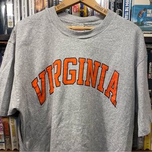 M-L VINTAGE SINGLE STITCH UNIVERSITY OF VIRGINIA SPELLOUT TEE